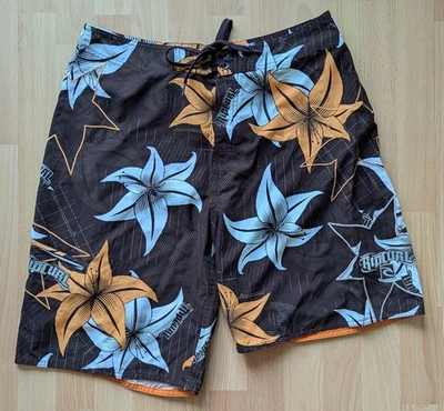 Rip Curl Boardshorts Badeshorts Strandshorts 34“ (wie L) braun-orange-türkis - Bild 1 von 4