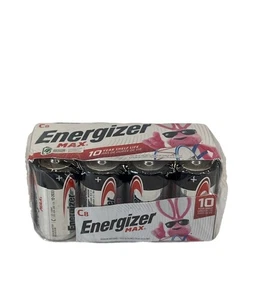 Pilas alcalinas Energizer Max C C Cell 8Pk Exp. 02/34 - Imagen 1 de 2