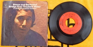 Simon & Garfunkel 45 RPM Record-Bridge Over Troubled Water - Imagen 1 de 2