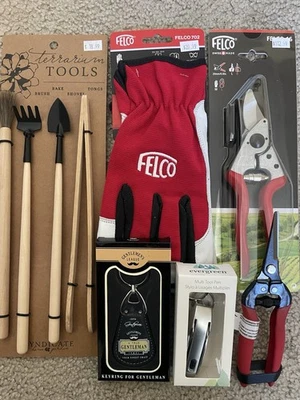 LOT Felco 16 Pruners Pruning Shears 702 Gloves Multi Tool Corona Snip Rake Brush - Image 1 of 2