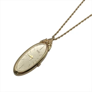 Reloj Colgante Seiko Oro Cuarzo Collar Esfera Blanca Mujer’s Accesorio Usado - Imagen 1 de 10