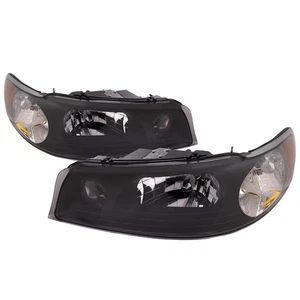 For Lincoln Town Car 98-02 Halogen Headlight Pair Passenger And Driver Side Set - Picture 1 of 7