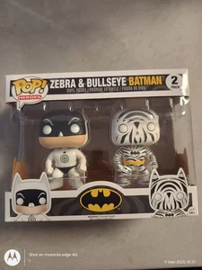 Funko Pop Heroes Pack de 2 Batman Cebra y Bullseye - Imagen 1 de 6
