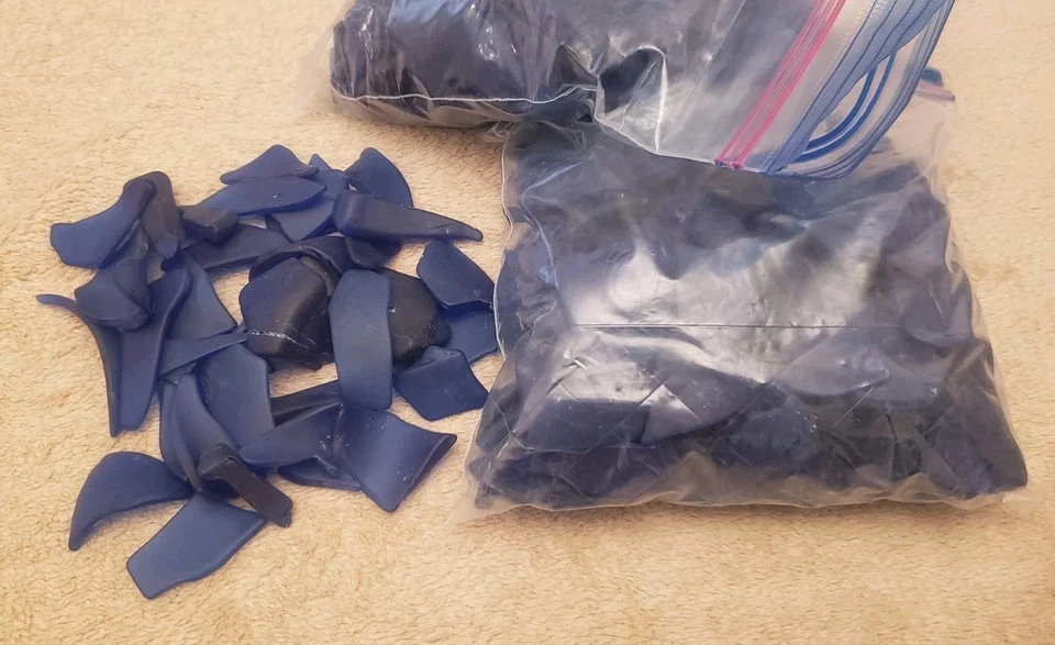 4 Lb Pounds Blue Machine Tumbled "Sea/Beach" Glass Small Batch Home made  - Image 1 of 3