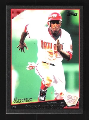 Nyjer Morgan 华盛顿国民队 2009 Topps 更新黑色 #UH258 SN /58 — 第 1/2 张图片