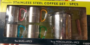 ☕ Alpine Mountain Gear 5-Piece Stainless Steel Coffee Set – New! - Picture 1 of 8