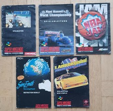 5 gebrauchte Originale SNES Anleitungen, Los 5