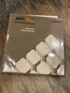 Heath Zenith Data Systems Microsoft Multiplan manual Binder New software sealed - Picture 1 of 3