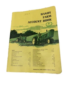 Vintage Advertising John Deere 3020 4020 Account Book 10x8 Wisconsin Cabinet - Picture 1 of 5