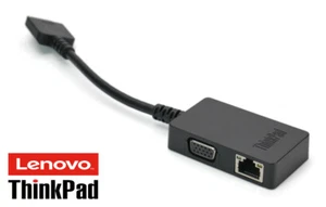 Original Lenovo ThinkPad OneLink+ to VGA/RJ45 LAN Adapter PTN3393 für Notebooks - Bild 1 von 3
