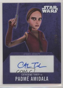 2016 Star Wars Evolution Purple 4/25 Catherine Taber Padme Amidala as Auto 0c3