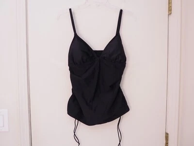 Traje de baño Tankini APT 9 negro mezcla nailon acolchado talla 12 Foto 1 de 4