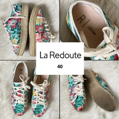 espadrilles compensées imprimé jungle LA REDOUTE 40 - Photo 1/4