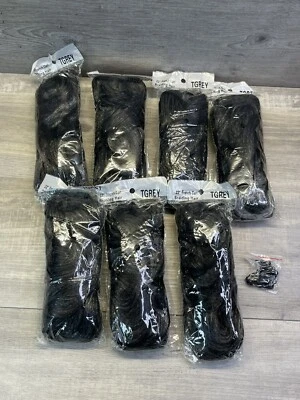 Lote de 7 paquetes de cabello trenzado rizado francés 22" gris gris gris Foto 1 de 4