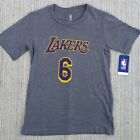 Lakers Youth L Lebron James #6 Graphic Jersey T-Shirt Nba Gray