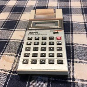 Vintage scharfer Taschenrechner Elsi Mate EL-8180 elektronischer Druckrechner NT - Bild 1 von 1