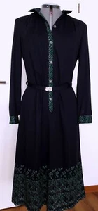 KLEID_A-Linie_elegant_DunkelBlau Grün_Gr40 - Bild 1 von 6