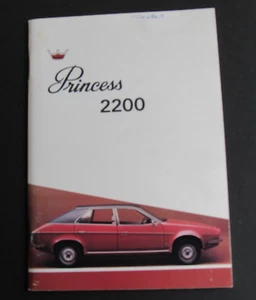 Princess 2200 HL HLS Leyland Cars Handbook Handbook 1977 - Picture 1 of 9