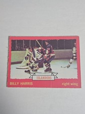 1973-74 O-PEE-CHEE NHL HOCKEY #130 BILLY HARRIS NEW YORK ISLANDERS LIGHT b