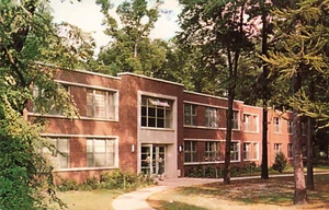 Glassboro Nueva Jersey, Linden Hall Dormitory, Universidad de Rowan, postal de colección - Imagen 1 de 2
