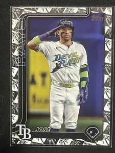 2025 Topps PALM TREE FOIL Jose Caballero #133 - Tampa Bay Rays - Picture 1 of 2