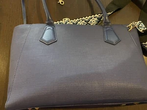 Dagne Dover Signature Legend Tote Large Work Bag Blue With Strap - Picture 1 of 9