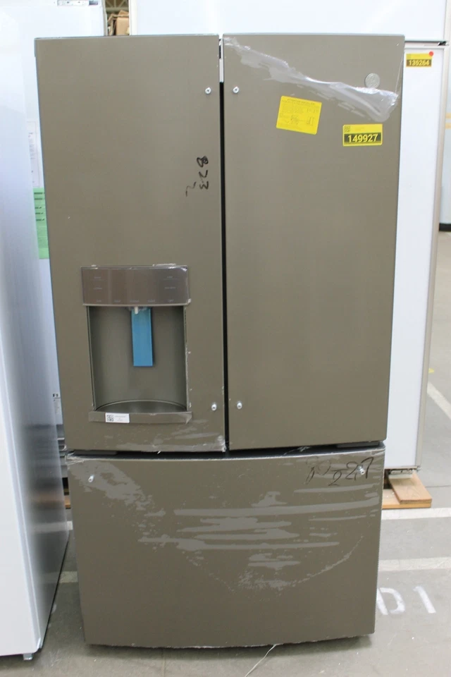 GE GYE22GMNES 36" Slate CD 22.1 Cu. Ft. French Door Refrigerator NOB #149927 - Image 1 of 4