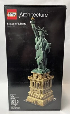LEGO Architecture STATUE OF LIBERTY #21042 Building Kit 1685 Pcs FACTORY SEALED - Image 1 of 4
