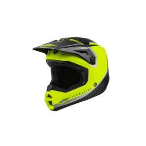 Fly Racing Kinetic Vision Motocross Helmet Hi-Viz Black Adults - Picture 1 of 2