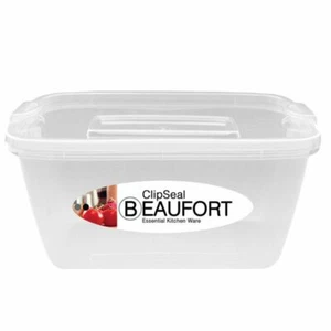 Beaufort ClipSeal Square Food Storage Container with Lid 1L - Clear - Picture 1 of 1