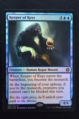 Magic The Gathering MTG KEEPER OF KEYS FOIL Conspiracy: Take the Crown LP Played - Image 1 of 2