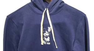 Life is Good Disney Mickey Mouse Women's Small Blue Fleece Pullover Hoodie - Picture 1 of 4