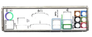 ASUS P5QL-CM Blende - Slotblech - IO Shield #29404 - Afbeelding 1 van 1