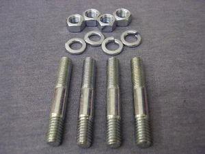 Ford Essex V6 H/T ZINC Plated Carburettor Mounting Studs, Nuts & Washers (4) - Picture 1 of 8