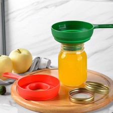 SILICONE telescopico Imbuto MARMELLATA Imbuto Di Riempimento Imbuto A BOCCA LARGA strumento da cucina