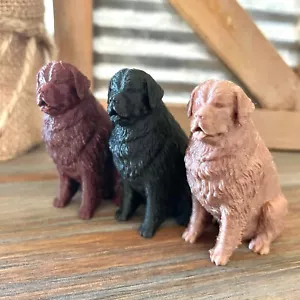 Neufundland Figur - schwarz braun Neufundland Geschenk - Hund Mutter Neuling Geschenk - Bild 1 von 5