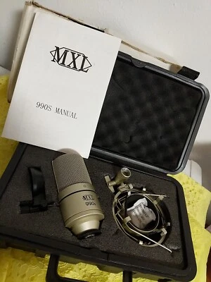 MXL 990S Studio Condenser Microphone Excellent Used Condition W/ Case Podcasting - Image 1 of 4