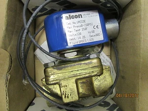 NEW OTHER, ALCON UACD3E, 2 WAY VALVE, 120V, 0-150PSI, 3/8" NPT, NORMALLY CLOSED. - Picture 1 of 2