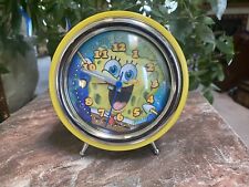 Nickelodeon SpongeBob Squarepants Alarm Clock  Battery Operated 2012 5"  FACE