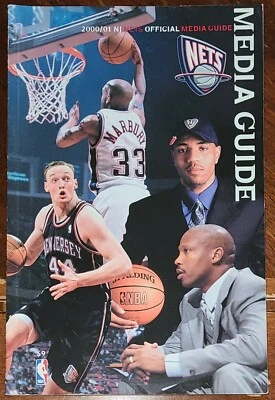2000-01 New Jersey Nets Media Guide, NBA baloncesto Stephon Marbury, Byron Scott Foto 1 de 4