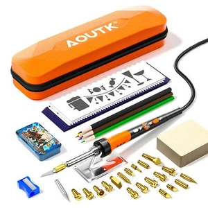 Wood Burning Kit72 pcs Wood Burning Tool with Adjustable Temperature 200~450°... - Picture 1 of 6