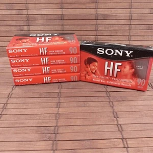 Menge 5 Sony HF 90 High Fidelity 90 Minuten Leere Audiokassetten Neu Versiegelt - Bild 1 von 6
