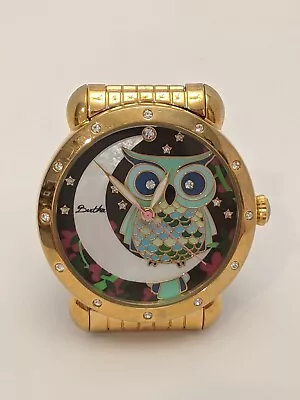 Bertha Ashley Owl  Moon MOP Dial Gold-tone Ladies Watch BR3009 Turquoise black - Image 1 of 4