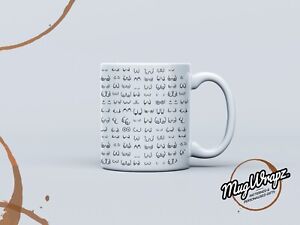 Boobs Patterned Mug - 11oz Mug Xmas Gift (FREE DELIVERY)