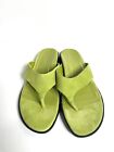 Vionic size 7 Medium Womens Suede S Thong Sandal Citrus Green Agave