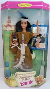 Mattel 1995 American Stories Collection American Indian Barbie Doll #14715 NRFB