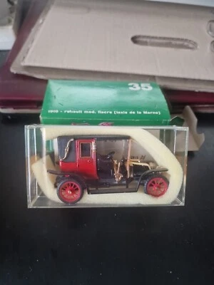 VOITURE 1/43 RENAULT MODELE FIACRE TAXIS DE LA MARNE 1910 RIO N°35 MADE IN ITALY - Photo 1/3