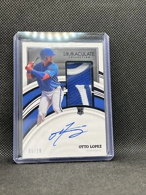 2022 Immaculate Collection Otto Lopez RC Rookie Patch Auto #05/10 Black - Image 1 of 4