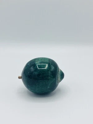 Pedra de alabastro esculpida italiana limão frutas - Imagem 1 de 4