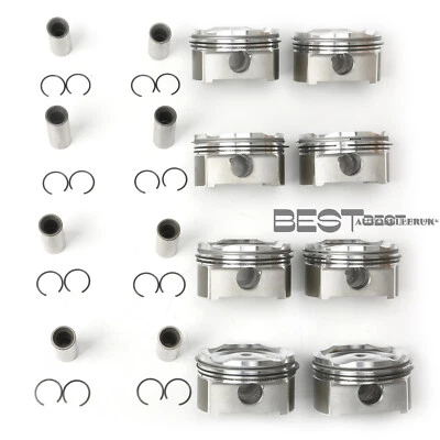 8X Pistons & Rings Kit STD Φ93mm Fit For Porsche Cayenne 9PA 4.5T Turbo 6A/MT - Image 1 of 4